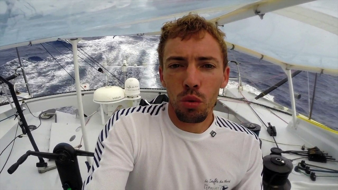 J21 : Thomas Ruyant au contact de Jean Le Cam et Jean-Pierre Dick / Vendée Globe
