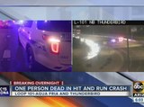 Pedestrian killed in hit and run crash on the Loop-101 Agua Fria and Thunderbird Road