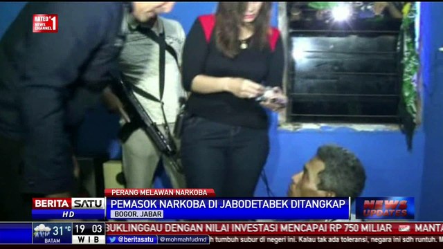 Polisi Gerebek Rumah Kontrakan Pemasok Narkoba Jabodetabek