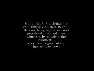 UFO Sightings Around The World