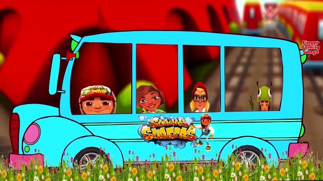 Subway Surfers Cheats Finger Family | Subway Surfers Wheels On The Bus Nursery Rhymes
