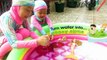 Barbie mermaid bath and swimming in Slime Baff pool - Toys Challenge Lifia Niala