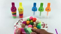 Play Doh Ice Cream with Popsicles How To Make Play Dough Rainbow Ice Cream Molds Fun for Kids