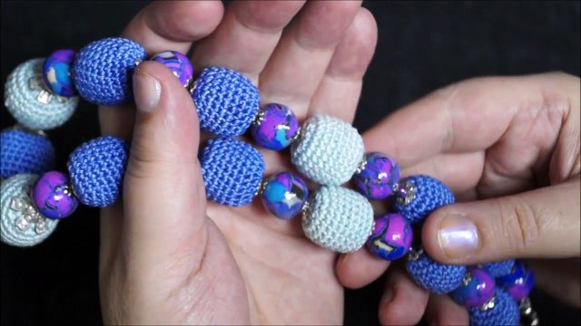 Вязаные бусы Северяночка