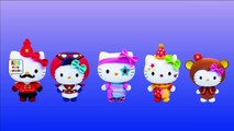 Finger Family Hello Kitty Cartoon Nursery Rhymes | Hello Kitty Daddy Finger Family Children Songs