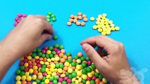 Learn Colours with Mini Skittles Candy Rainbow and Surprise Balls! Lesson 1