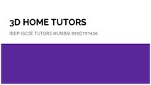 Cbse home tutors english math in bandra 993O797436