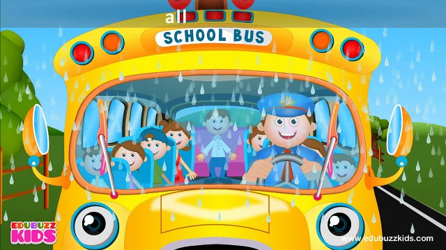 Wheels on the Bus Go Round and Round Rhyme with Lyrics - English Nursery Rhymes for Children