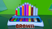 Learn Colors with Music Instrument 3D Cartoon, Teach Colours, Baby Children Kids Learning Videos