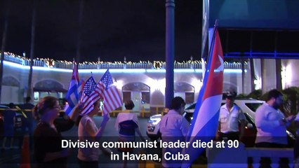 Party in Miami after news of Fidel Castro's death