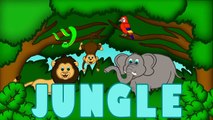 Learning to Spell in the Jungle - ABC Songs for Kids - Alphabet Toddlers Preschool -Animal Sounds