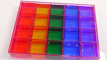 DIY How to Make Colors Soft Block Gummy Pudding Jelly Learn Colors Slime Clay Icecream Bob The Train