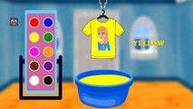 Frozen Elsa T shirt Colors for Children to learn – Learn Colors For Kids Children Toddlers with Pain