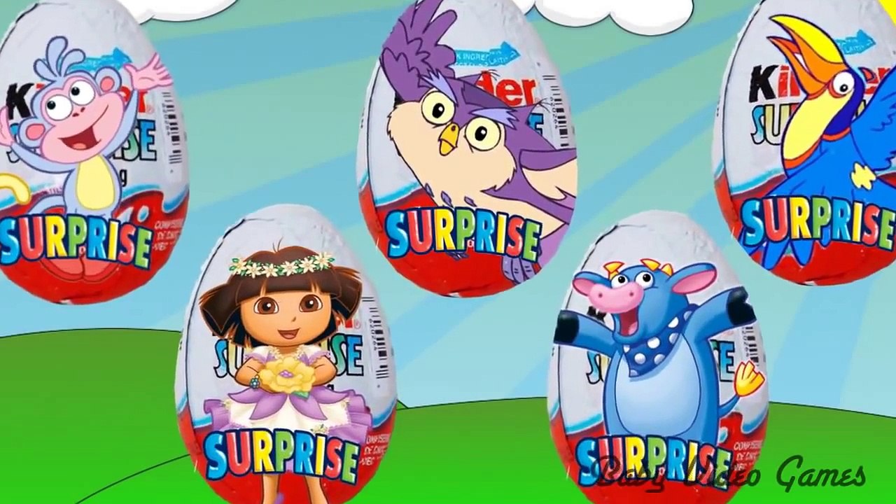 Finger Family Dora the Explorer Surprise Eggs Dora Kinder Daddy Finger Song
