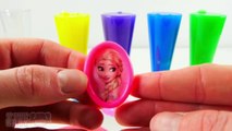 Learn Colors Jelly Clay Slime New Toys Disney Frozen Elsa Captain America Superheroes Fun Toy