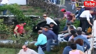 Best funny videos - Funny bullfighting festival in Portugal - Funny crazy bull attacks people 2016