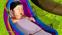 3D Animation Rock-A-Bye Baby English Nursery rhymes for children with lyrics