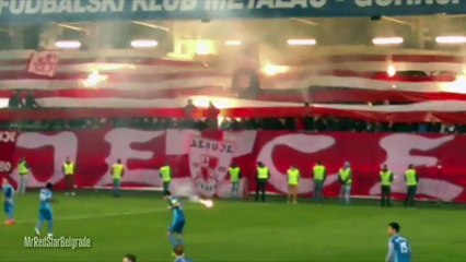 Delije u Gornjem Milanovcu | Crvena zvezda - Metalac 1:2