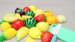 Learn Colors Toy Velcro Cutting Food Learn Fruits English Names Toy Surprise Eggs Play Doh