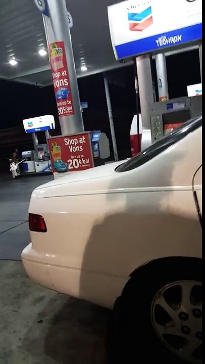 The Craziest Gas Station Scene Ever