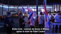 Scènes de liesse à Miami après la mort de Fidel Castro
