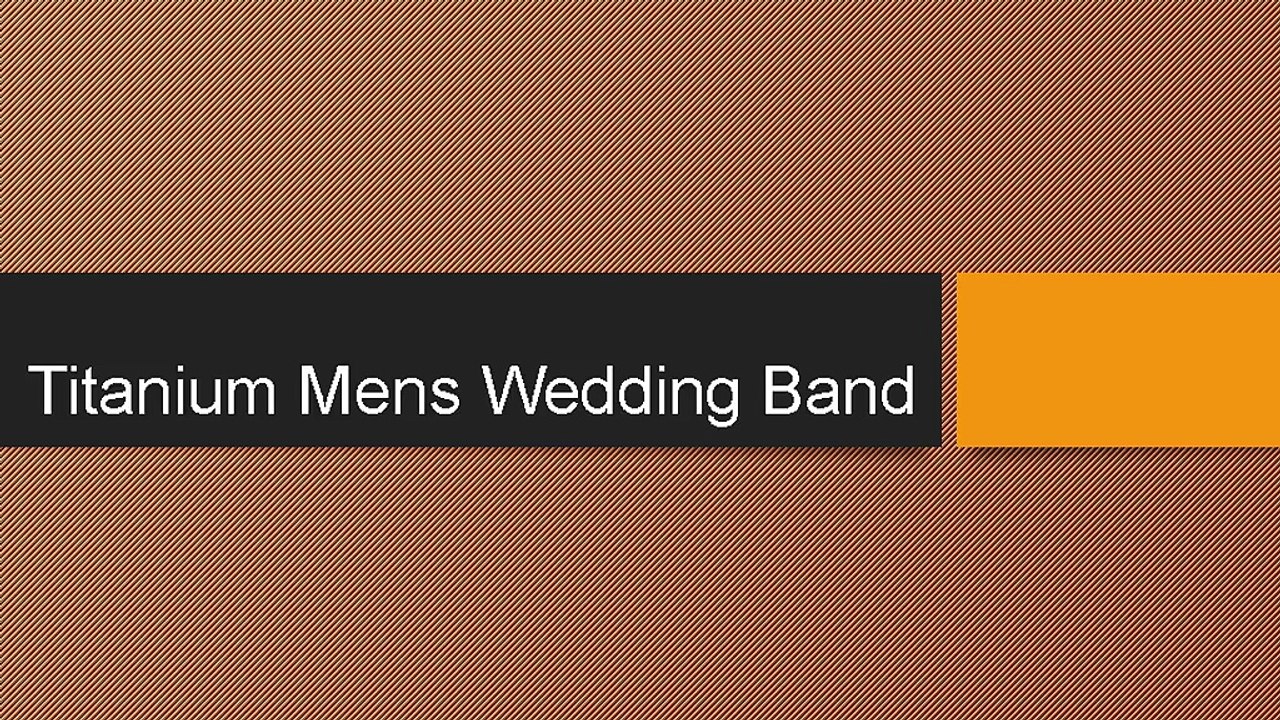 Titanium Mens Wedding Band