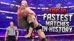 WWE Top 10 Fastest Matches In WWE History!