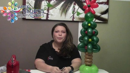 Arbolito de Navidad en Globos, Fiesta Decembrinas