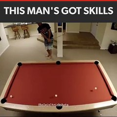 Holein1trickshots with impressive skills!