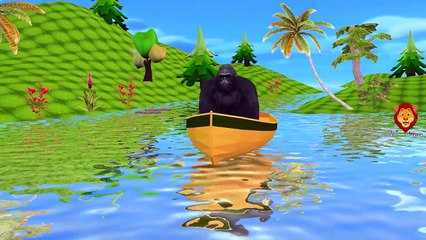 Crazy Gorilla Banana Car Rollar Coaster | Animals Finger Family & More Nursery Rhymes Collection