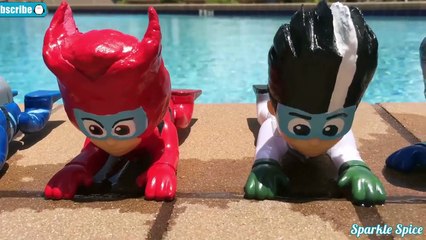 PJ Masks Toys Pool Bathtub Bath Paint Learn Colors for Fingerpaint Romeo Game Paw Patrol Paddlin Pup