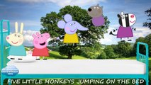 5 Little Peppa Pig Five Little Monkeys Peppa Pig Jumping on the Bed
