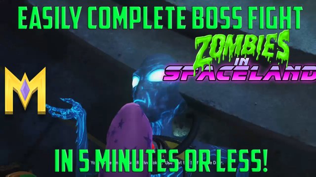 CoD Infinite Warfare Zombie Glitches - Kill The Boss Alien In 5 Minutes - Spaceland Zombies Glitches