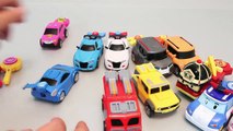 Learn Colors Toy Shooting Car Robocar Poli Garage Tayo the Little Bus Play Doh Toy Surprise Ep6
