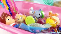 Paw Patrol Color Bathtime Party with Mer Pup Bath Paint Game Toy Surprises LEARN COLORS