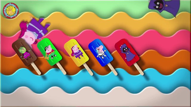 TEEN TITANS PIG GO ICE CREAM FINGER FAMILY & MORE NURSERY RHYMES WHITH LIRYCS