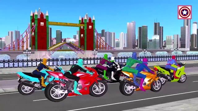 Colors Spiderman Finger Family | Hulk Cartoons Nursery Rhymes | Colors Superheroes Fights