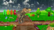 Dinosaurs Finger Family Children Nursery Rhymes | Colors Songs For Kids And I Hear Thunder Rhymes