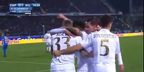 Empoli vs Milan 0-1   Lapadula Goal - Serie A  26-11-2016