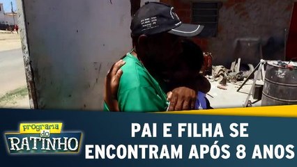 Pai e filha se reencontram após 8 anos