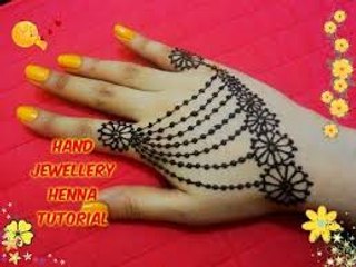Beautiful Flowery Henna Mehndi Design Patch Tattoo Tutorial