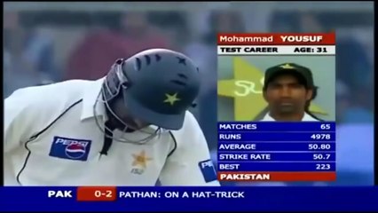 Irfan Pathan hatrick in first 3 balls 3 wicket of first over Vs Pakistan