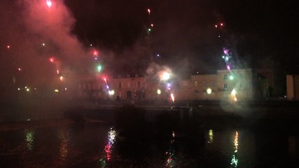 Les illuminations vues du pont Aristide-Briand