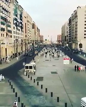 مدینہ منورہ کا ایسا حسین منظر پہلے آپ نے کبھی نہیں دیکھا ہو گا