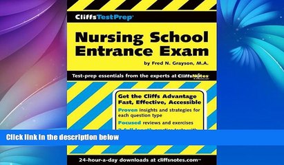 Pre Order CliffsTestPrep Nursing School Entrance Exam Fred N Grayson mp3