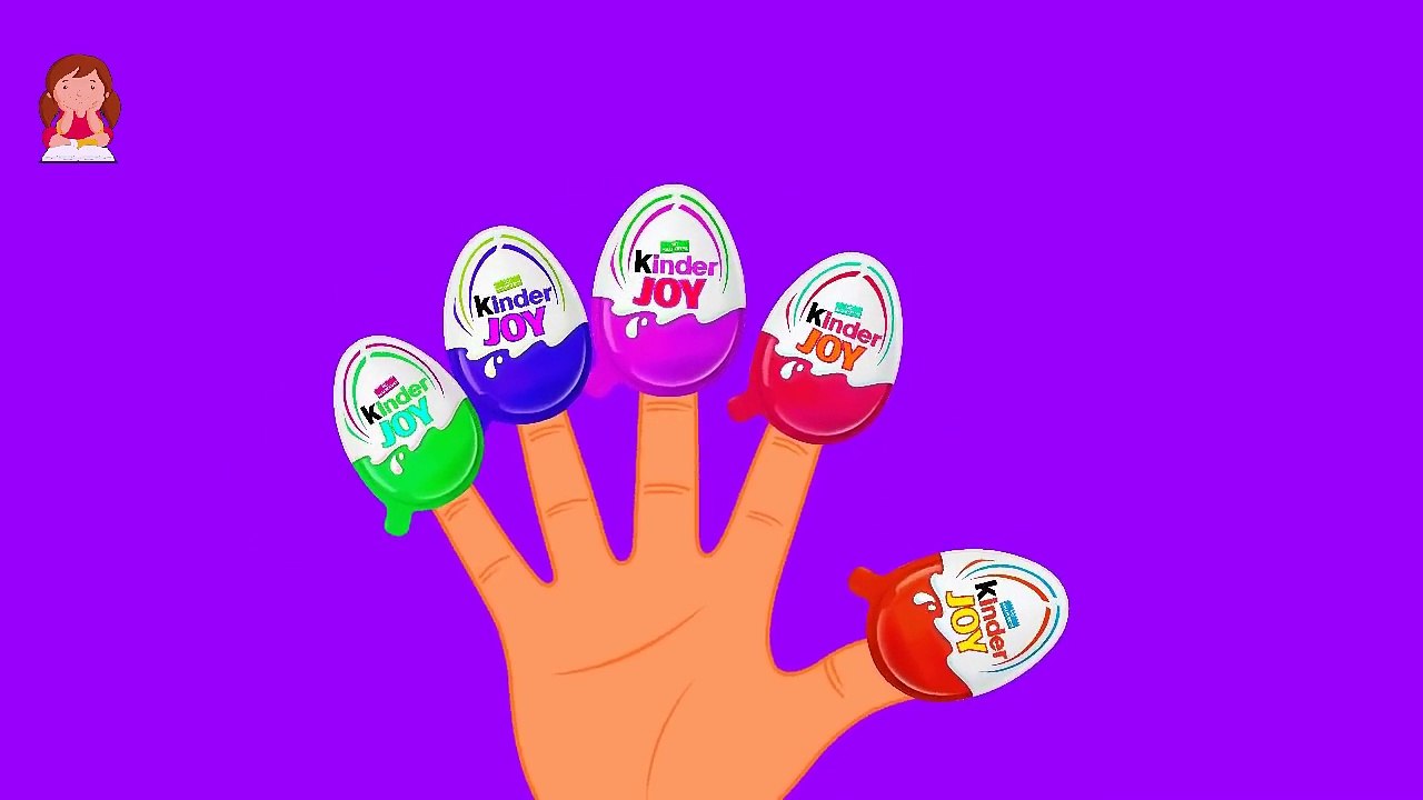 Kinder Joy Surprise Eggs Finger Family Nursery Rhyme | Kinder Joy Finger Family Songs