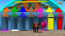 3D Animals Teaching Colors with Color Doors || Learn Domestic Animals Colors for Kids & Children