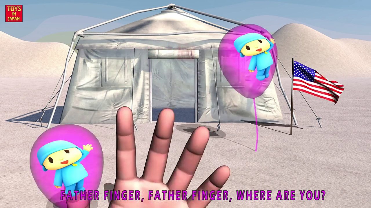 POCOYO BALLOON Finger Family | Nursery Rhymes for Children | 3D Animation