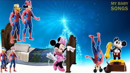 Mickey Mouse Superman Finger Family Nursery Rhymes Minnie Donald Disney