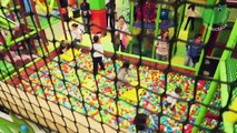Amazing Indoor Playground Fun for Family and Kids with Funny Slides, Ball Pits - Fun with spiderman